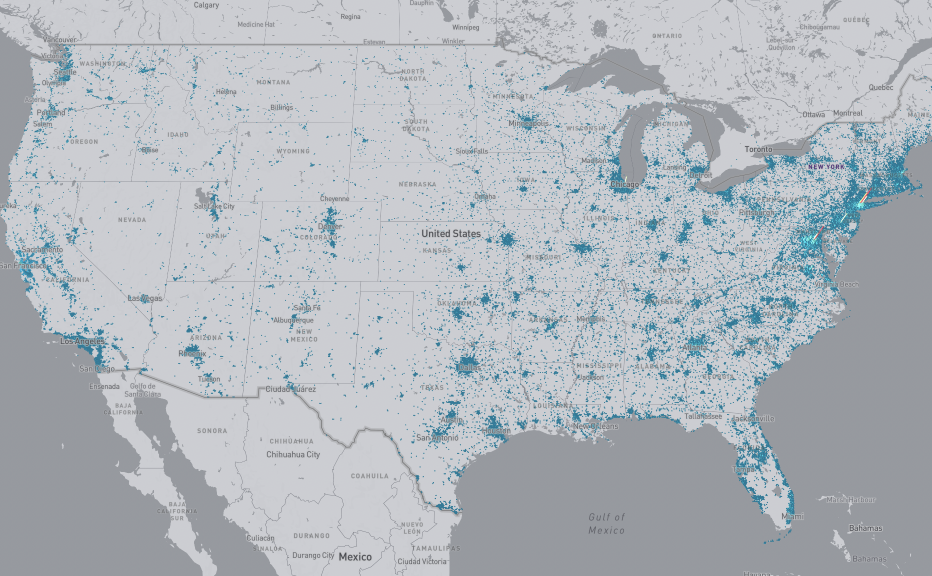 USA map