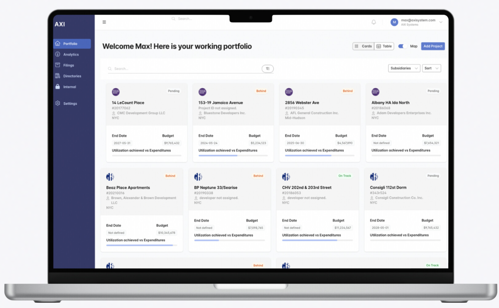 PDL Dashboard Screenshot